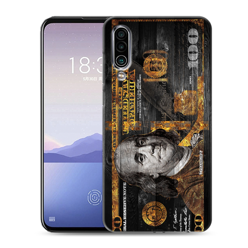 Силиконовый чехол на Meizu 16Xs с принтом Доллар деньги Силиконовый чехол на Meizu 16Xs с принтом Доллар деньги