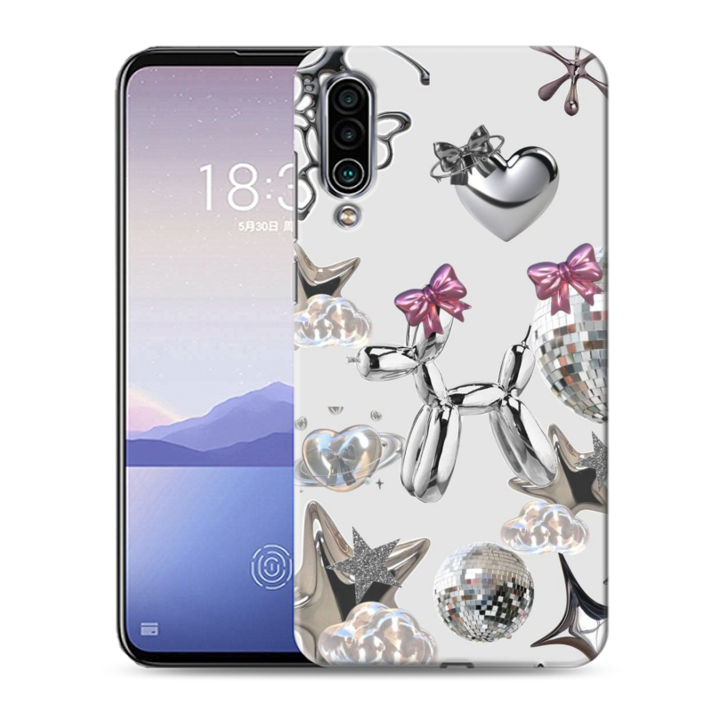 Силиконовый чехол на Meizu 16Xs с принтом Y2K Силиконовый чехол на Meizu 16Xs с принтом Y2K