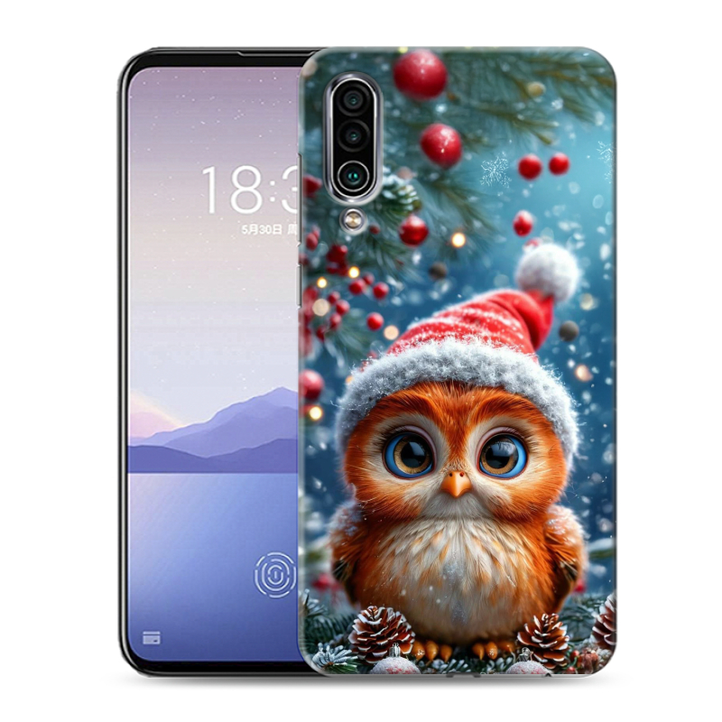 Силиконовый чехол на Meizu 16Xs с принтом Новый год Силиконовый чехол на Meizu 16Xs с принтом Новый год