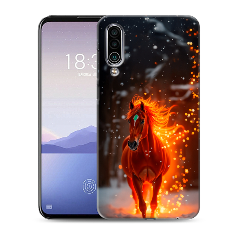 Силиконовый чехол на Meizu 16Xs с принтом Новый год Силиконовый чехол на Meizu 16Xs с принтом Новый год