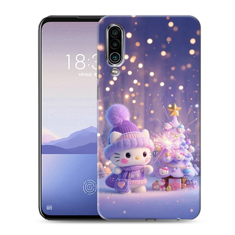 Силиконовый чехол на Meizu 16Xs с принтом Новый год Силиконовый чехол на Meizu 16Xs с принтом Новый год