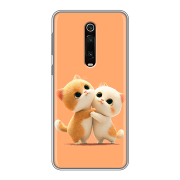 Силиконовый чехол на Xiaomi Mi 9T с принтом Милые котики Силиконовый чехол на Xiaomi Mi 9T с принтом Милые котики