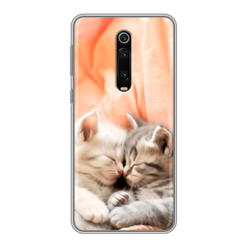 Силиконовый чехол на Xiaomi Mi 9T с принтом Котята