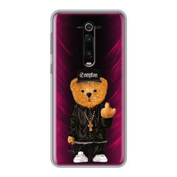 Силиконовый чехол на Xiaomi Mi 9T с принтом Мишка