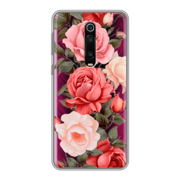 Силиконовый чехол на Xiaomi Mi 9T с принтом Розы