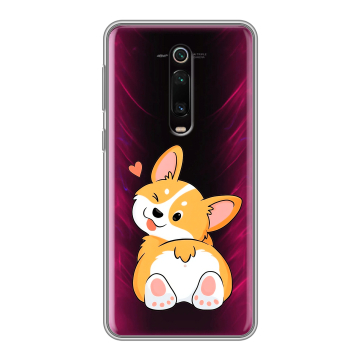 Силиконовый чехол на Xiaomi Mi 9T с принтом Корги