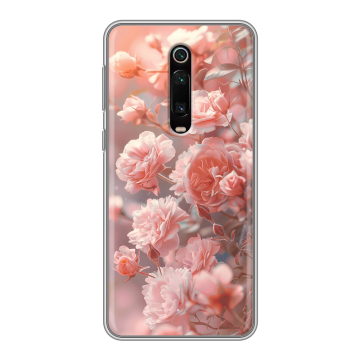 Силиконовый чехол на Xiaomi Mi 9T с принтом Розовые розы