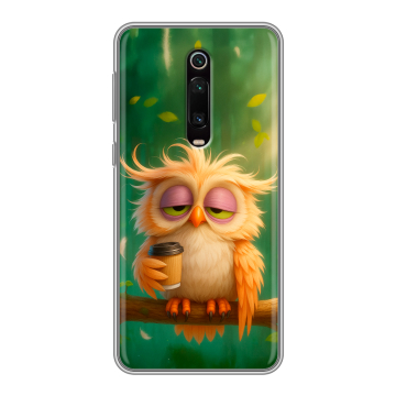 Силиконовый чехол на Xiaomi Mi 9T с принтом сова Силиконовый чехол на Xiaomi Mi 9T с принтом сова