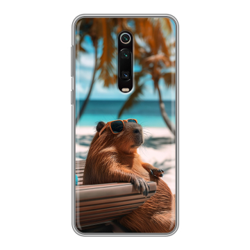 Силиконовый чехол на Xiaomi Mi 9T с принтом Капибара