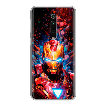 Силиконовый чехол на Xiaomi Mi 9T с принтом Железный человек Ironman