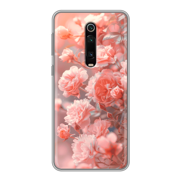 Силиконовый чехол на Xiaomi Mi 9T с принтом Розы цветы