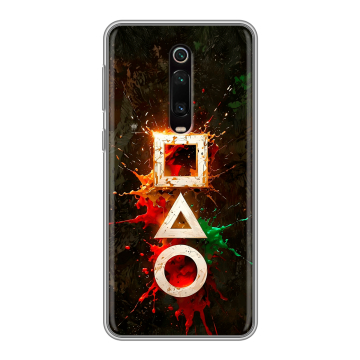Силиконовый чехол на Xiaomi Mi 9T с принтом Squid Game Игра кальмара