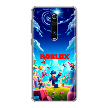 Силиконовый чехол на Xiaomi Mi 9T с принтом Roblox Роблокс