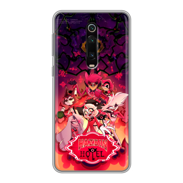 Силиконовый чехол на Xiaomi Mi 9T с принтом Hazbin Hotel Отель Хазбин