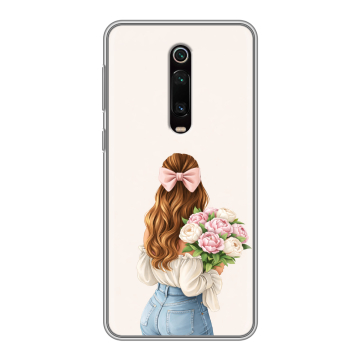 Силиконовый чехол на Xiaomi Mi 9T с принтом женский