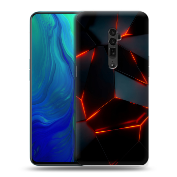 Пластиковый чехол на OPPO Reno 10x Zoom с принтом Яркие абстракции Пластиковый чехол на OPPO Reno 10x Zoom с принтом Яркие абстракции