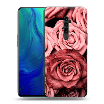 Пластиковый чехол на OPPO Reno 10x Zoom с принтом Цветы розы Пластиковый чехол на OPPO Reno 10x Zoom с принтом Цветы розы