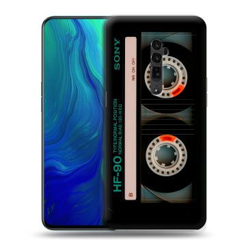 Пластиковый чехол на OPPO Reno 10x Zoom с принтом Кассета