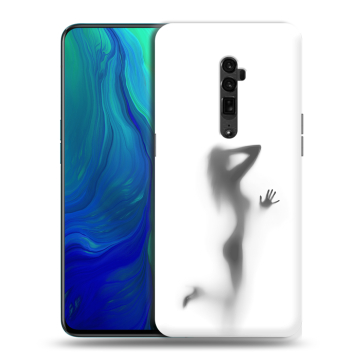 Пластиковый чехол на OPPO Reno 10x Zoom с принтом Силуэт