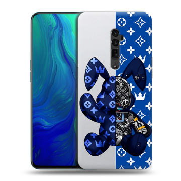Пластиковый чехол на OPPO Reno 10x Zoom с принтом Луи робот