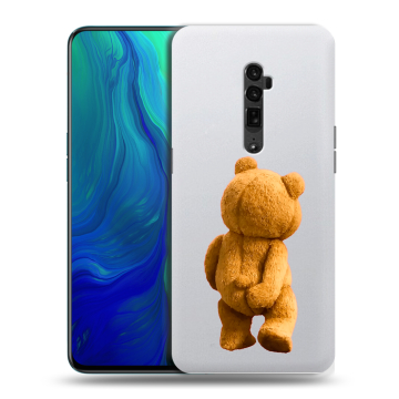 Пластиковый чехол на OPPO Reno 10x Zoom с принтом Медведь
