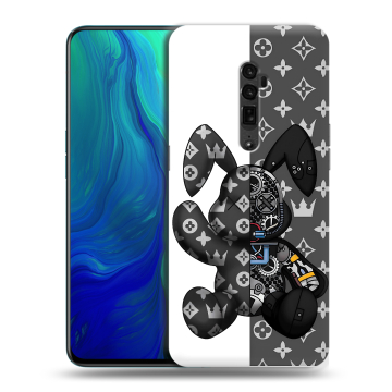 Пластиковый чехол на OPPO Reno 10x Zoom с принтом Луи робот