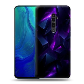 Пластиковый чехол на OPPO Reno 10x Zoom с принтом Абстракиция