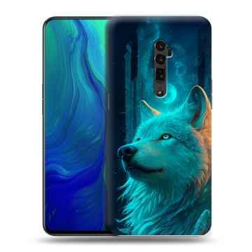Пластиковый чехол на OPPO Reno 10x Zoom с принтом бабочки саккура
