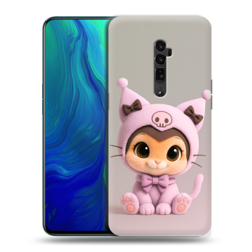 Пластиковый чехол на OPPO Reno 10x Zoom с принтом Куроми Kuromi 