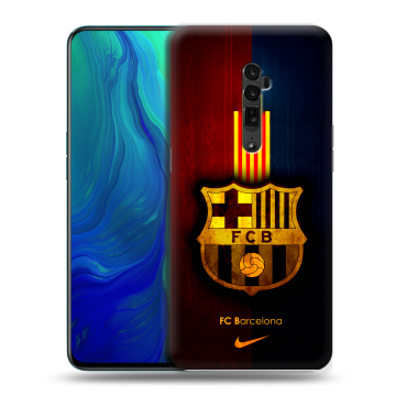 Пластиковый чехол на OPPO Reno 10x Zoom с принтом Барселона Barcelona