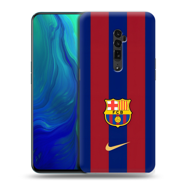 Пластиковый чехол на OPPO Reno 10x Zoom с принтом Барселона Barcelona