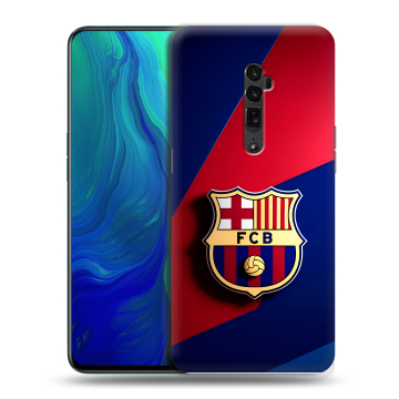 Пластиковый чехол на OPPO Reno 10x Zoom с принтом Барселона Barcelona