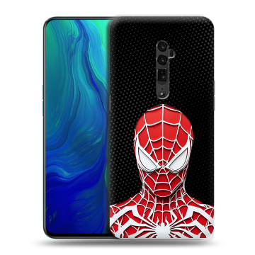 Пластиковый чехол на OPPO Reno 10x Zoom с принтом человек паук spiderman