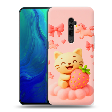 Пластиковый чехол на OPPO Reno 10x Zoom с принтом для девочек