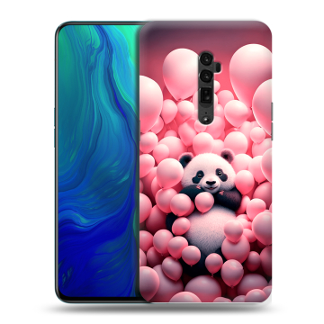 Пластиковый чехол на OPPO Reno 10x Zoom с принтом Панда