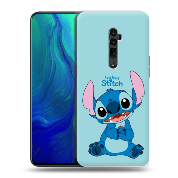 Пластиковый чехол на OPPO Reno 10x Zoom с принтом Лило и Стич