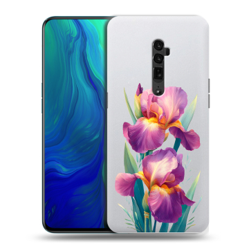 Пластиковый чехол на OPPO Reno 10x Zoom с принтом Цветы орхидеи