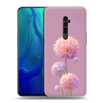 Пластиковый чехол на OPPO Reno 10x Zoom с принтом Цветы