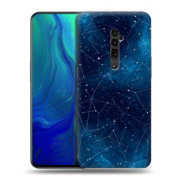 Пластиковый чехол на OPPO Reno 10x Zoom с принтом Космос звезды