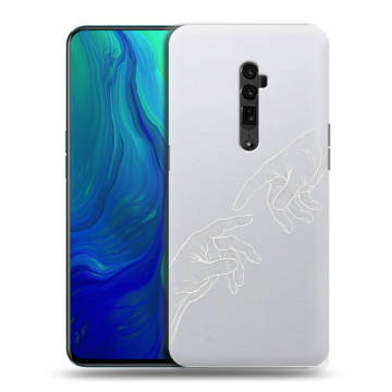 Пластиковый чехол на OPPO Reno 10x Zoom с принтом Сотворение мира