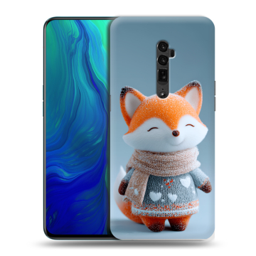 Пластиковый чехол на OPPO Reno 10x Zoom с принтом Лиса