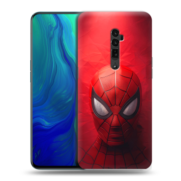 Пластиковый чехол на OPPO Reno 10x Zoom с принтом Spiderman Человек паук