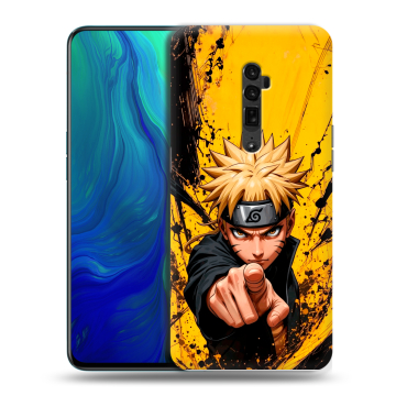 Пластиковый чехол на OPPO Reno 10x Zoom с принтом Naruto Наруто