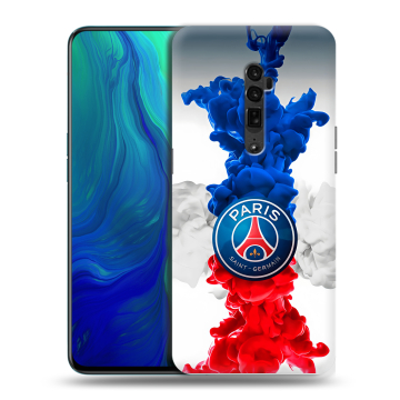 Пластиковый чехол на OPPO Reno 10x Zoom с принтом PSG ПСЖ