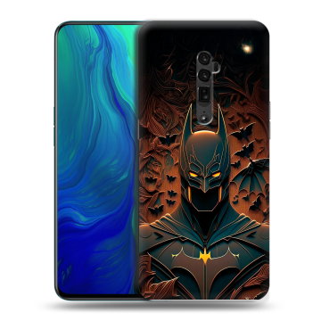 Пластиковый чехол на OPPO Reno 10x Zoom с принтом Batman Бэтмен