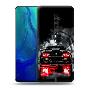 Пластиковый чехол на OPPO Reno 10x Zoom с принтом BMW БМВ