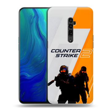 Пластиковый чехол на OPPO Reno 10x Zoom с принтом Counter Strike