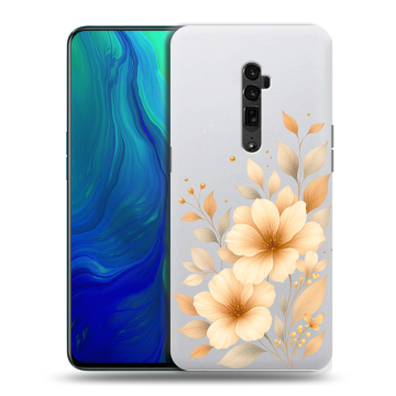 Пластиковый чехол на OPPO Reno 10x Zoom с принтом для девушки