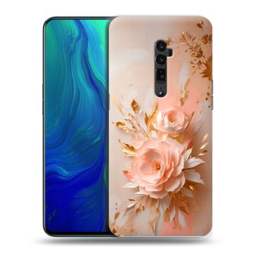 Пластиковый чехол на OPPO Reno 10x Zoom с принтом женский