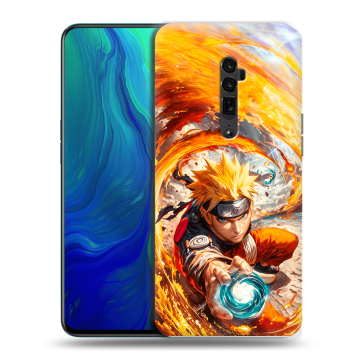 Пластиковый чехол на OPPO Reno 10x Zoom с принтом Аниме Наруто Naruto